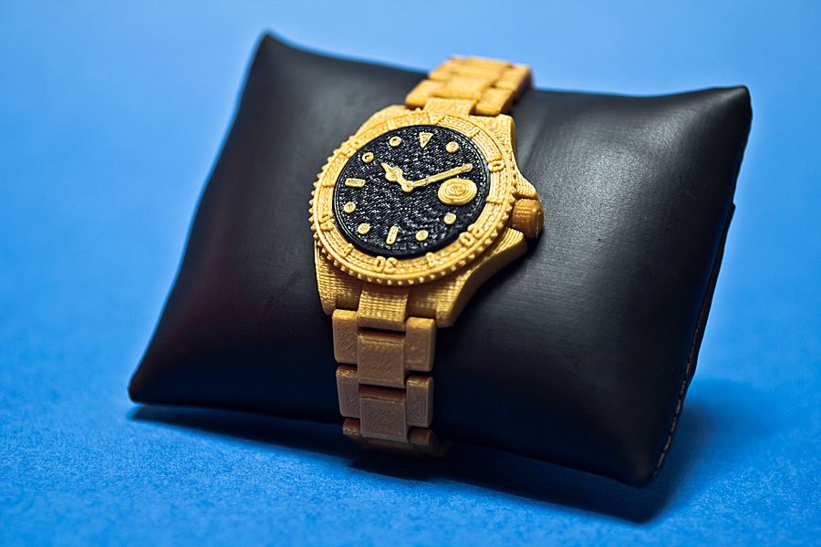 Golden Watch 3D Printing 02
