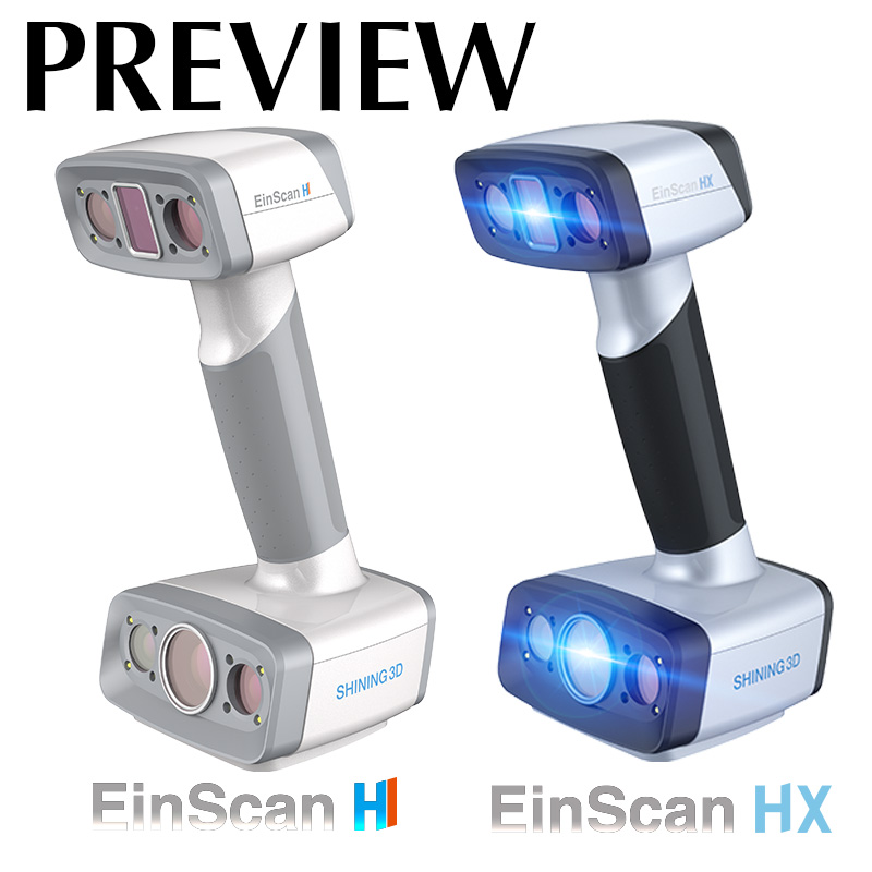 You are currently viewing พรีวิว เครื่องสแกนเนอร์แนวใหม่ Handheld Hybrid Einscan H และ HX