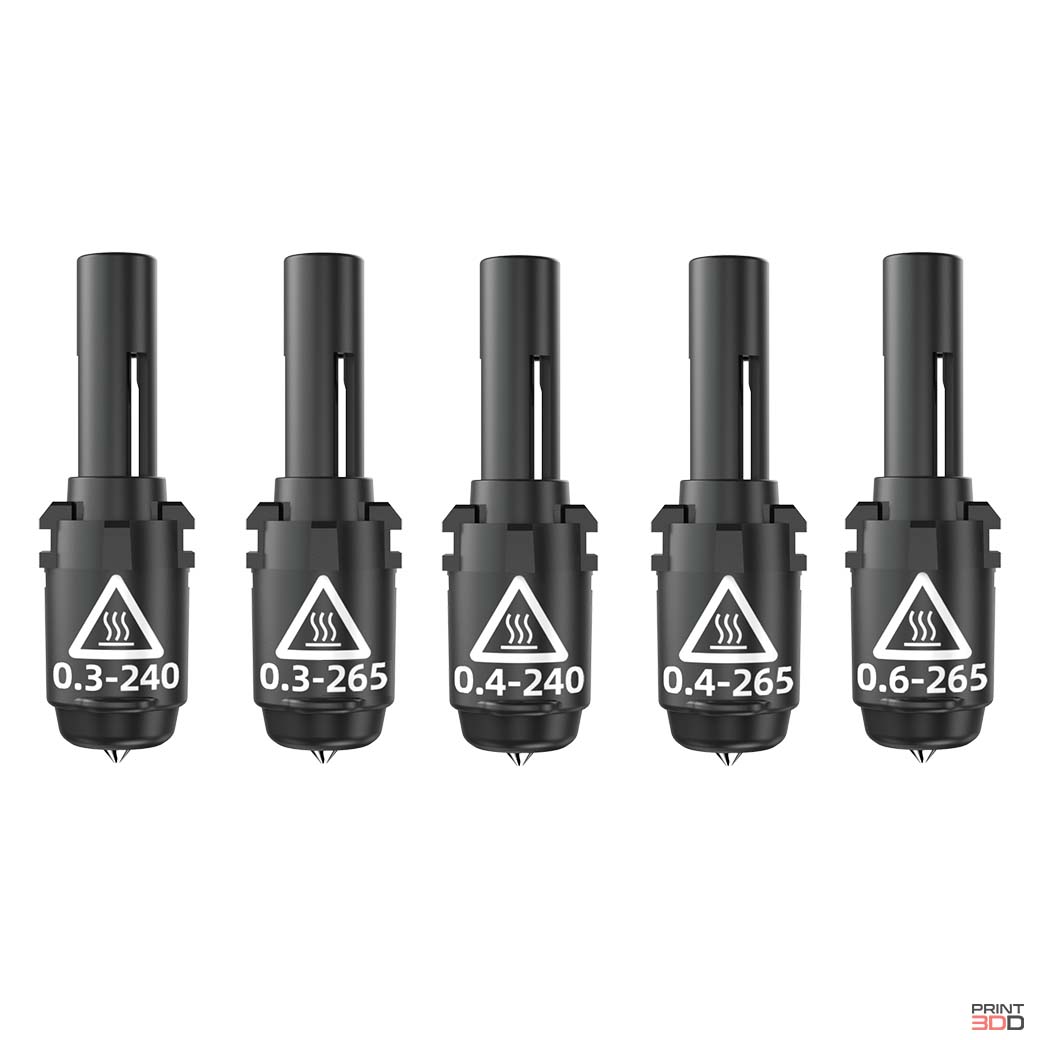 หัวฉีด Quick Release Nozzle Adventurer3,4 หลายขนาด (240°C, 265°C, 0.3mm, 0.4mm, 0.6mm) - Image 3