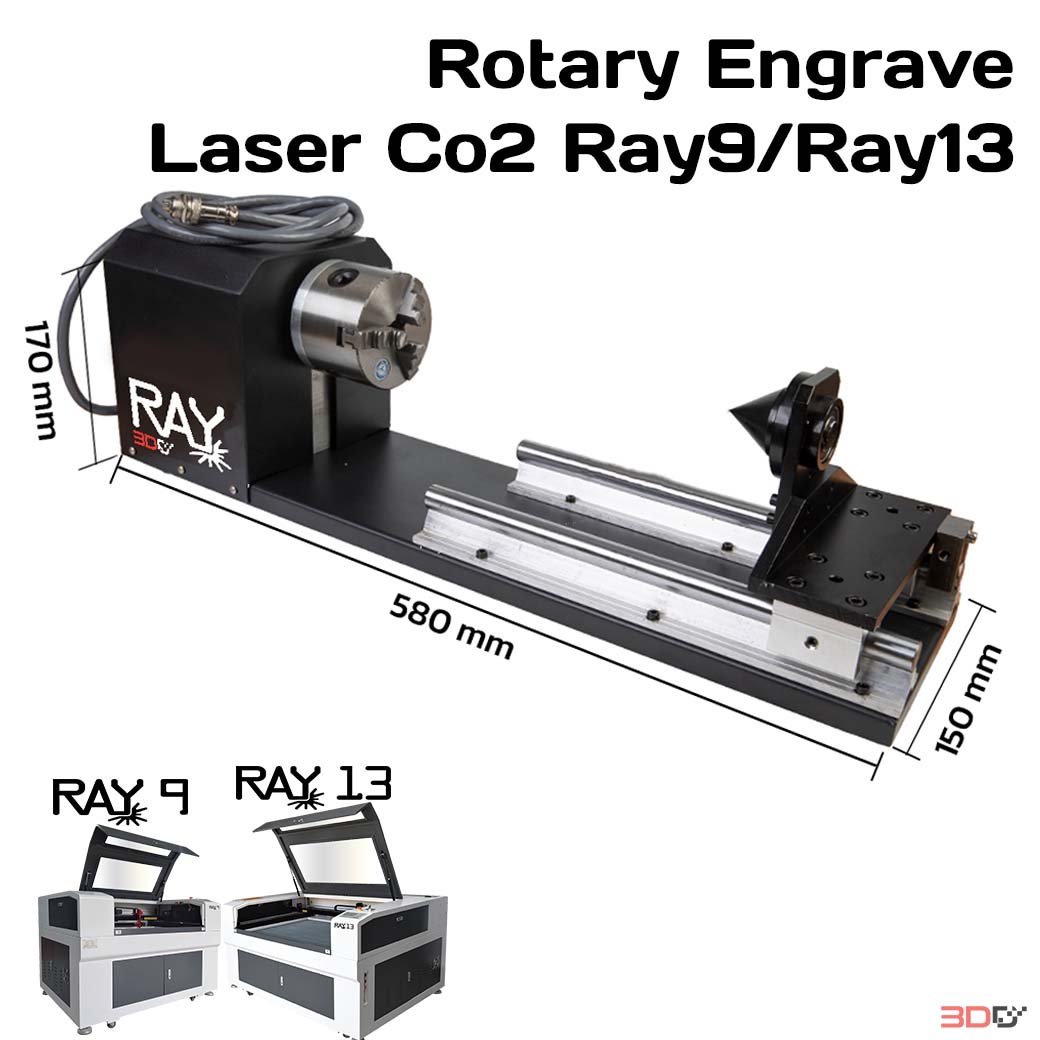 Rotary Engrave Laser Co2 For Ray9/Ray13 - Image 3