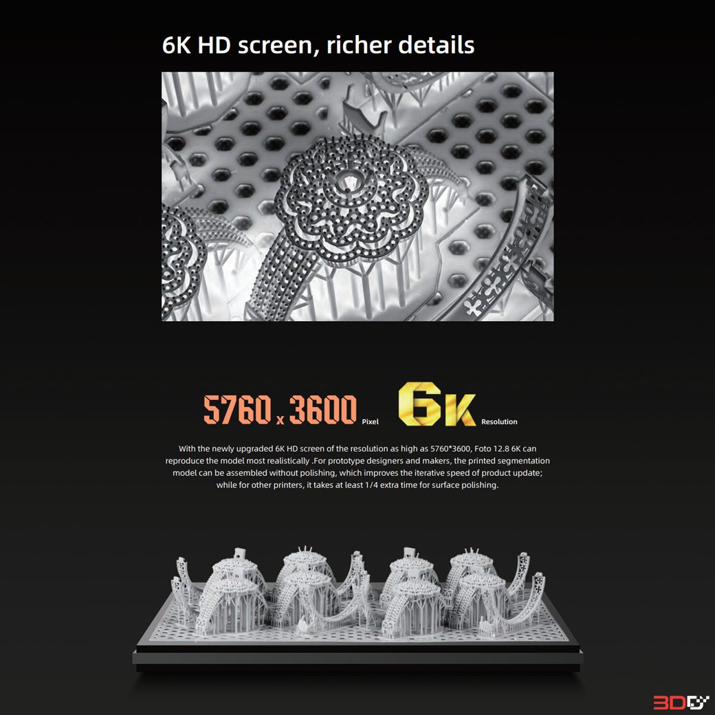 Flashforge FOTO 12.8 Mono 6K LCD Printer - Image 7