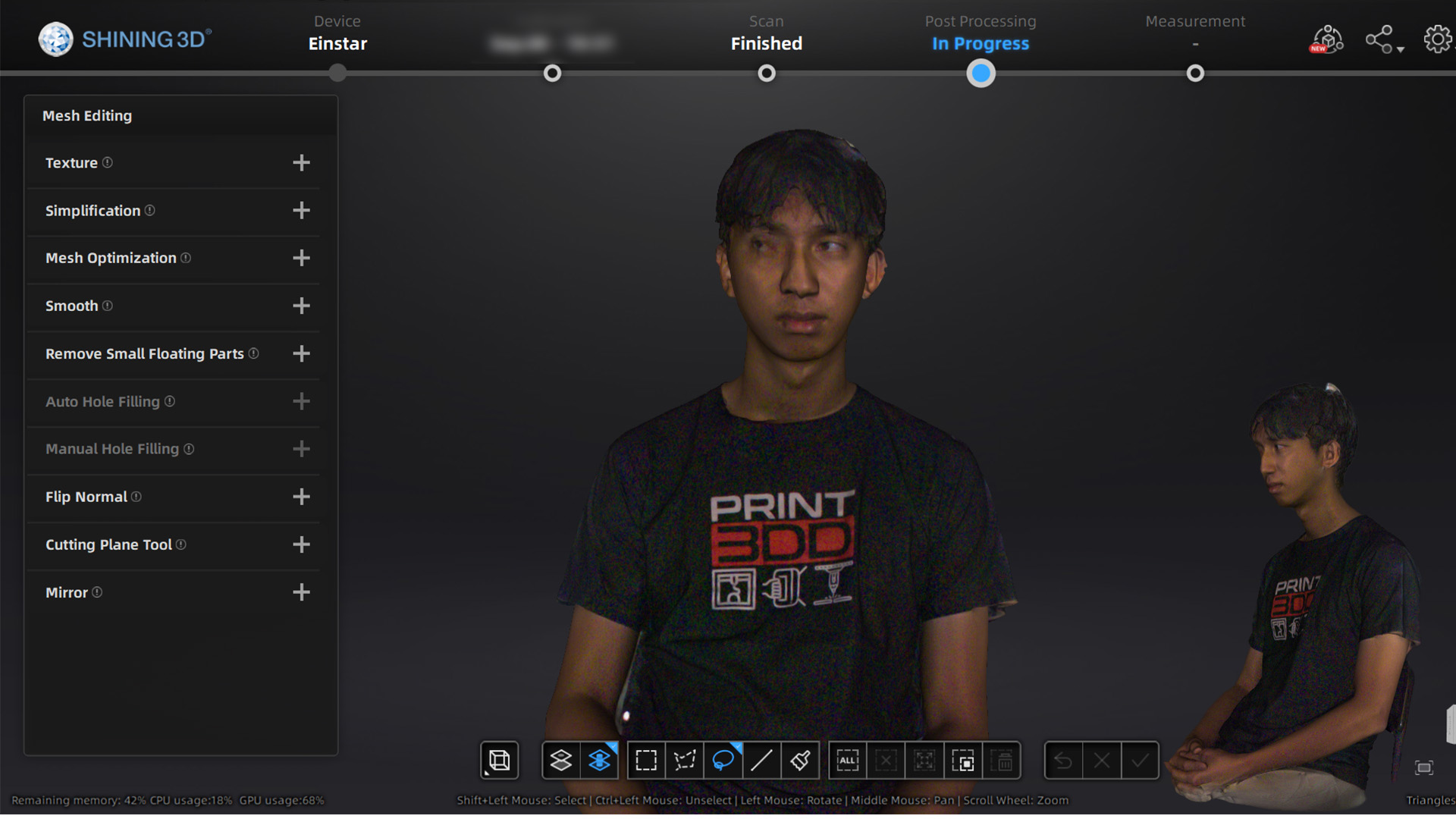 Einstar 3D Scanner เก็บสี Full Color สแกนกลางแจ้งได้ - Image 7
