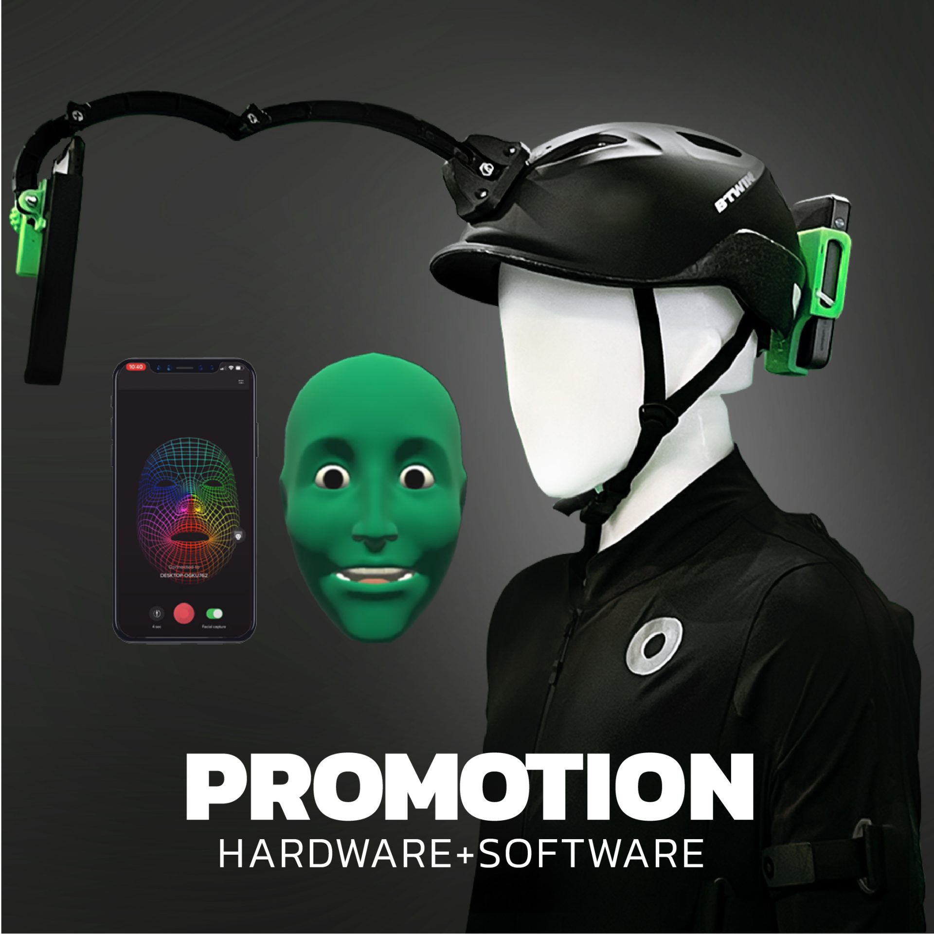 PROMOTION MOTION HELMET | หมวกพร้อม Software ใช้งานได้เลย