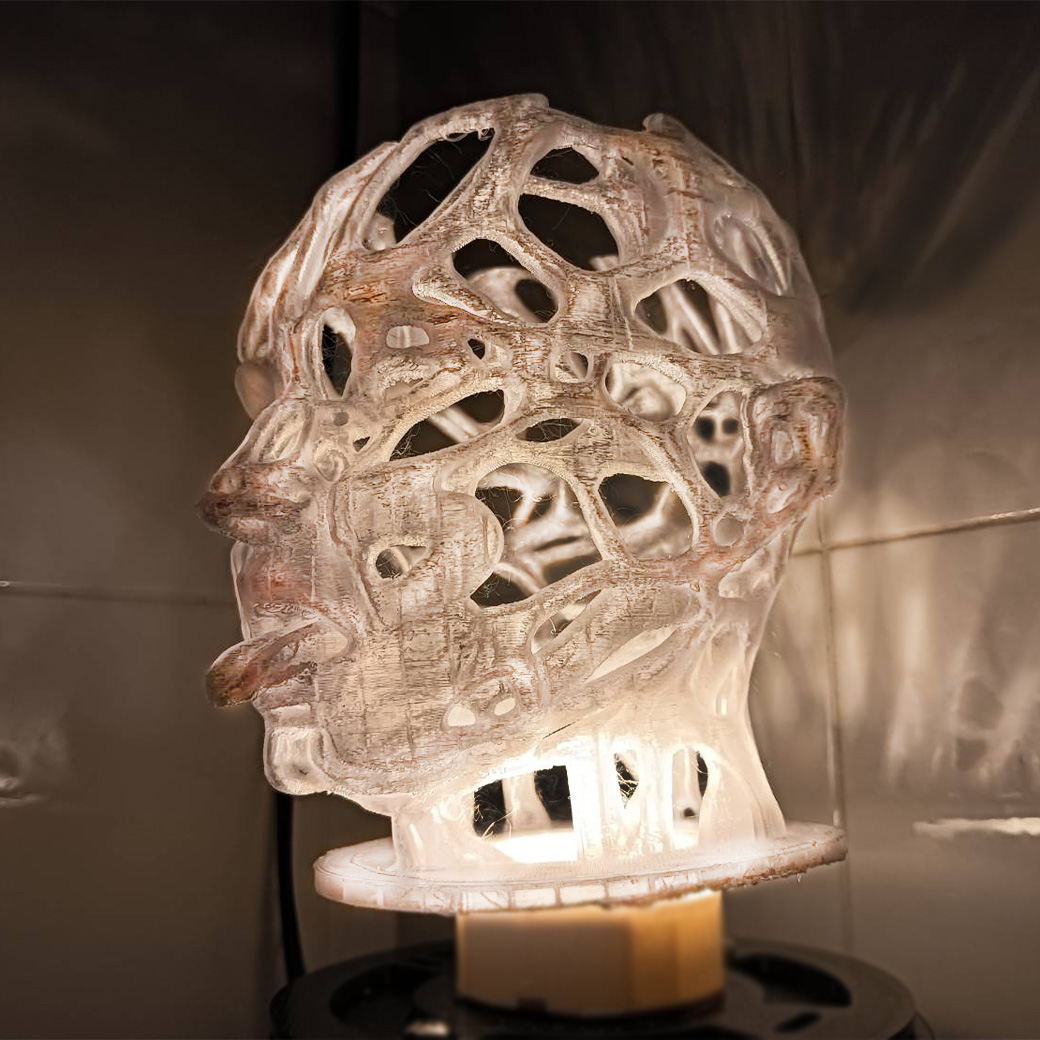 You are currently viewing 3D Printer ปริ้นโคมไฟด้วยวัสดุโปรงใส PC (Polycarbonate)