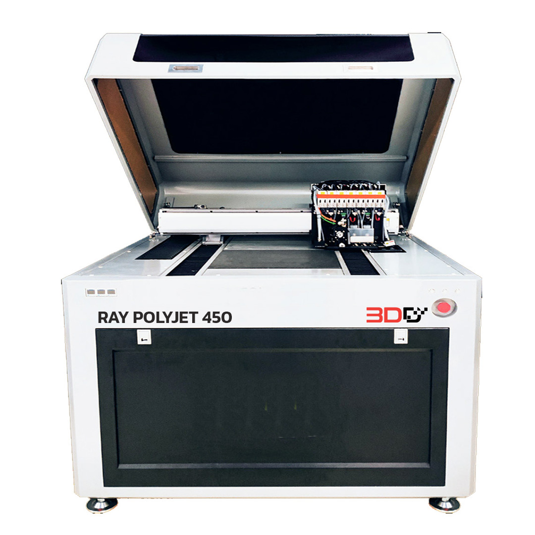 Ray PolyJet 450 เครื่องพิมพ์ 3มิติระบบ UV ลงสี CMYK ในตัว | Full Color Multi Material 3D Printer