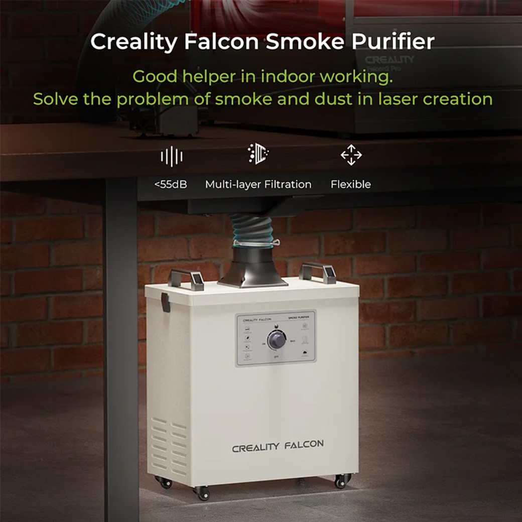 Creality Falcon Smoke Purifier 45W/180W | เครื่องดูดกลิ่นและควัน สำหรับเครื่องเลเซอร์ตัด แกะสลัก - Image 10