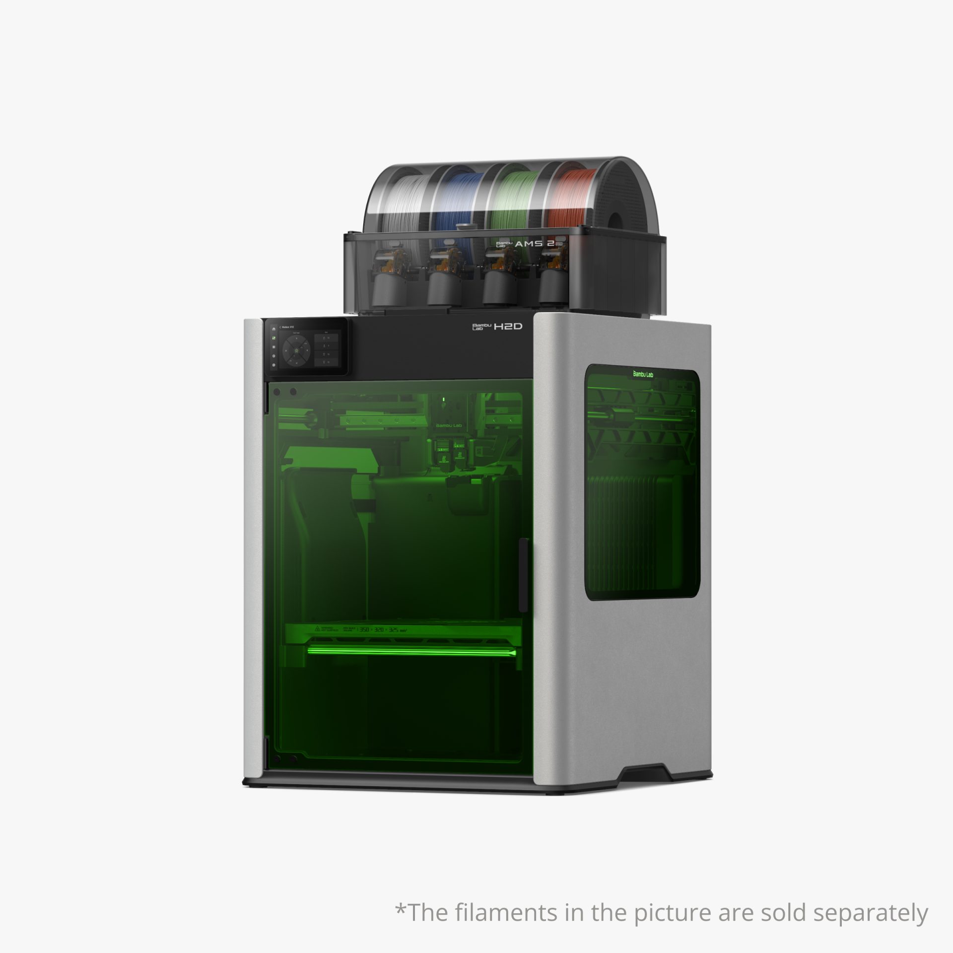 Bambu Lab H2D | 3D Printer 2หัวฉีด 350 x 320 x 325มม รองรับเลเซอร์ Cutter Plotter - Image 4