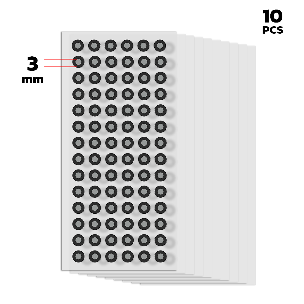 Creality Reflective Marker Dots มาคเกอร์สำหรับ 3D Scanner ขนาด 3mm, 6mm แพคละ 10แผ่น, 840ดวง และ 400ดวง - Image 2