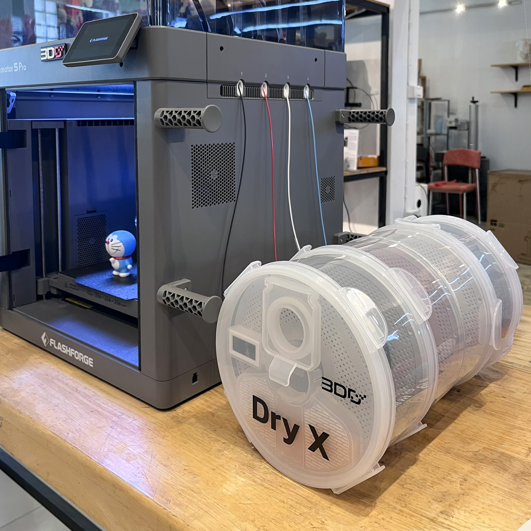 Dry X กล่องเก็บเส้น Filament กันชื้น กันฝุ่น วางซ้อนได้ ใส่ได้กับ Bambu A1 และเครื่อง 3D Printer ทั่วไป (ไม่รวม Silica gel) - Image 5