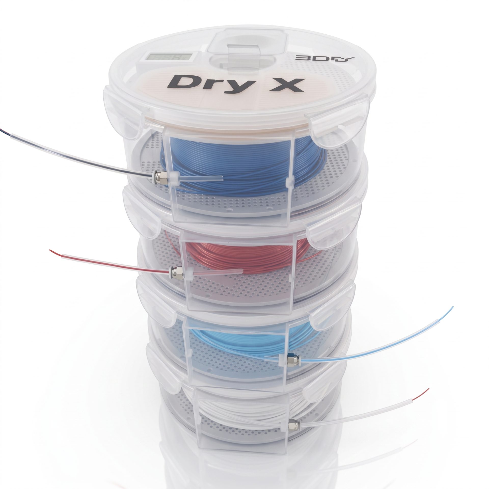 Dry X กล่องเก็บเส้น Filament กันชื้น กันฝุ่น วางซ้อนได้ ใส่ได้กับ Bambu A1 และเครื่อง 3D Printer ทั่วไป (ไม่รวม Silica gel) - Image 2